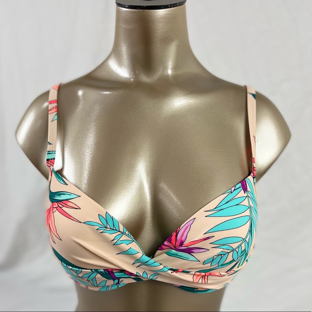 Dip Floral Bikini Top | Small